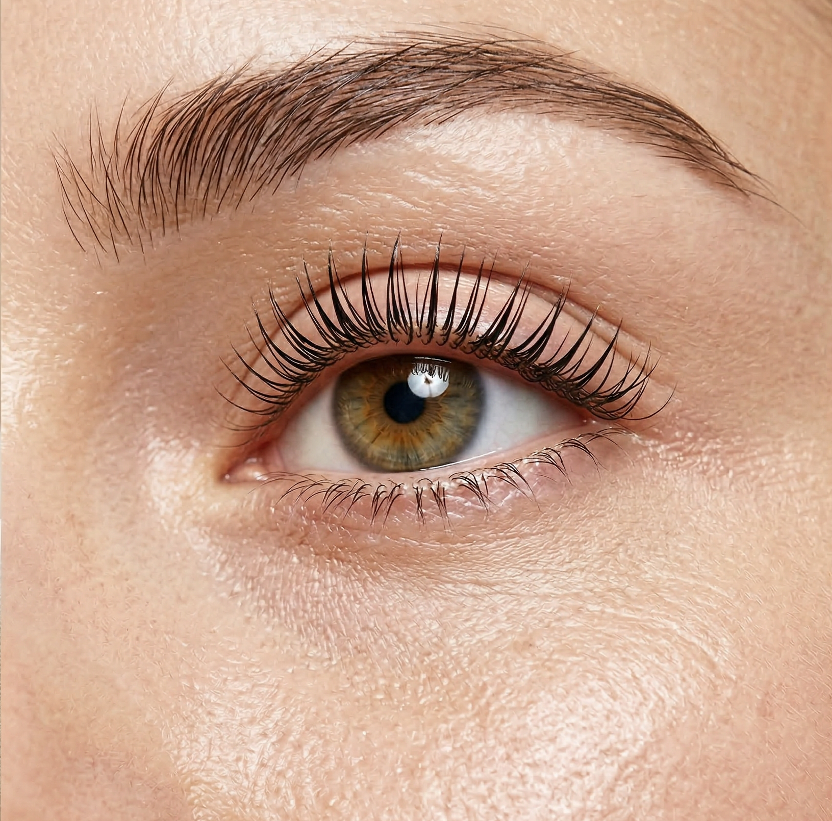 Laminace obočí a lash lifting - přirozený vzhled